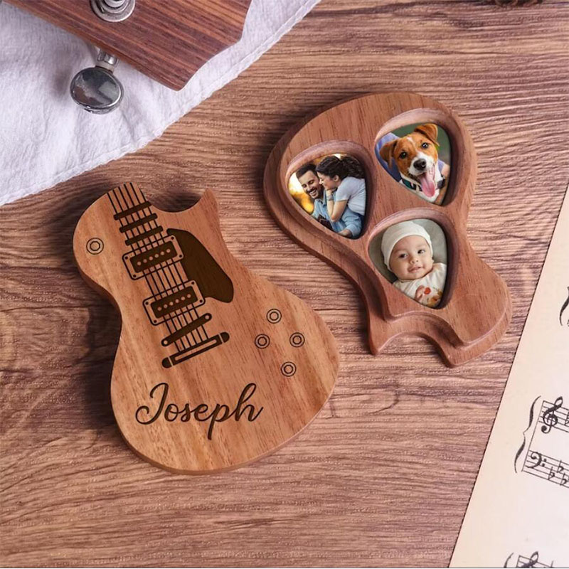 Plettri per chitarra in legno personalizzati per amante della
